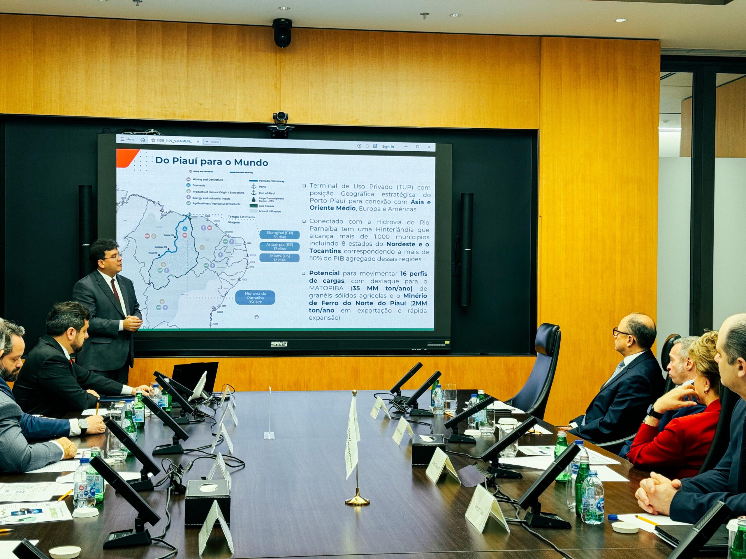EM BUSCA DE INVESTIMENTOS ][ Piauí busca financiamento com banco do Brics para Hidrovia do Rio Parnaíba e Porto Piauí